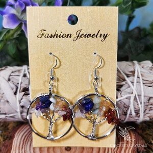 7 Chakra Tree of Life Earrings #14